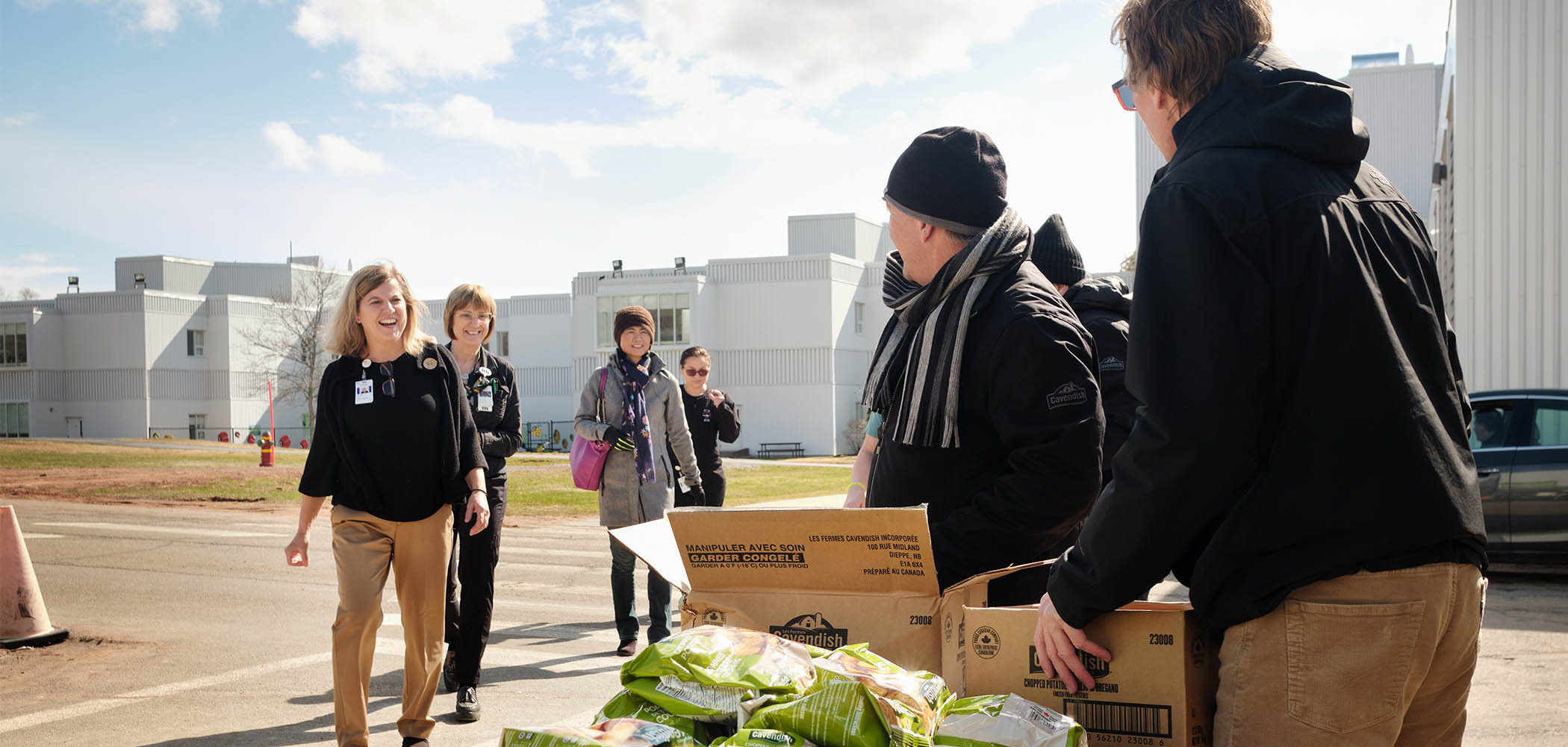 Cavendish Farms products being given to Frontline Workers.